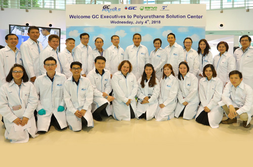 GC Executives Visited GC Polyols Polyurethane Solution Center